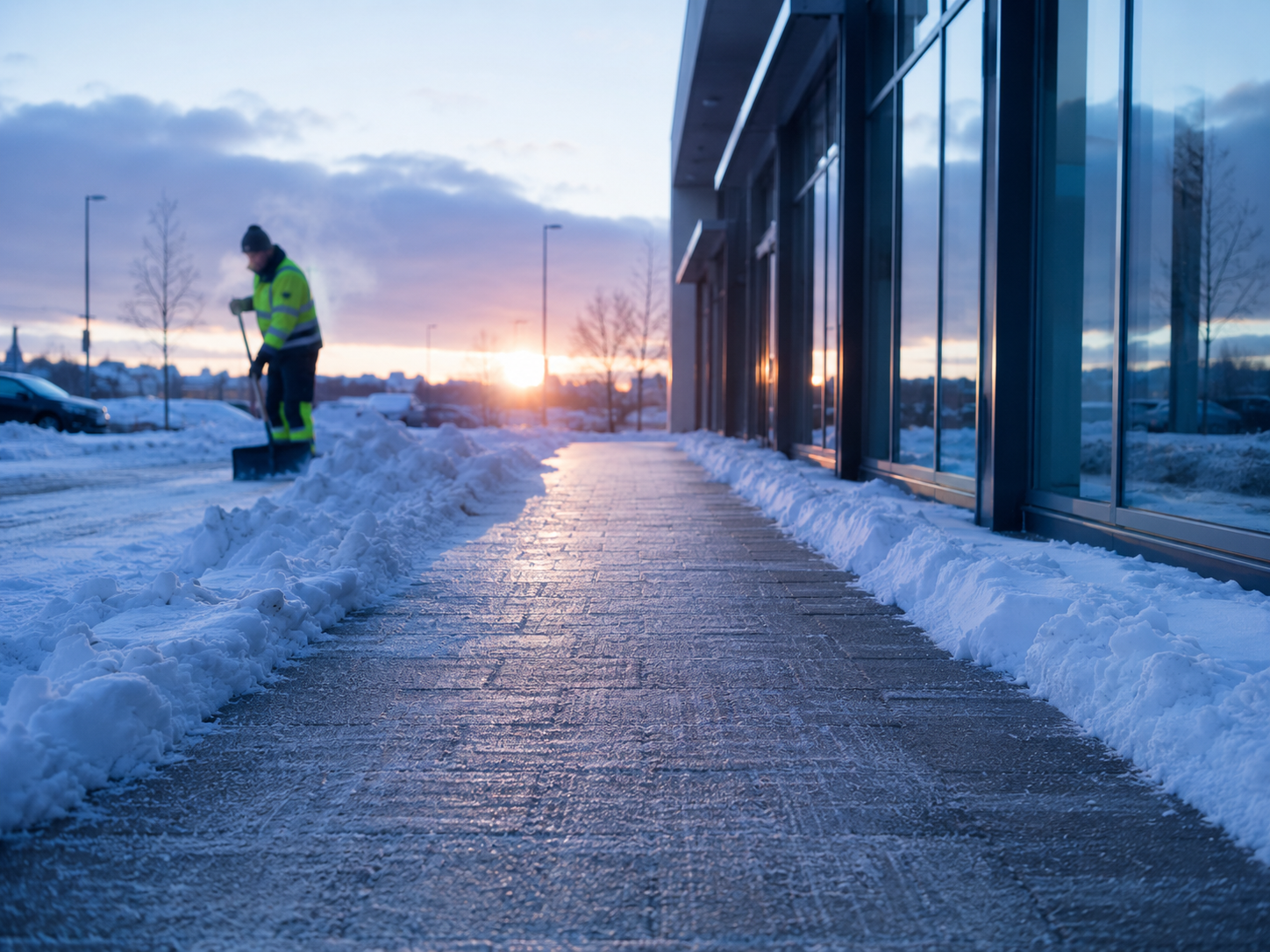 Winterdienst mit Schneeräumung und Streudienst